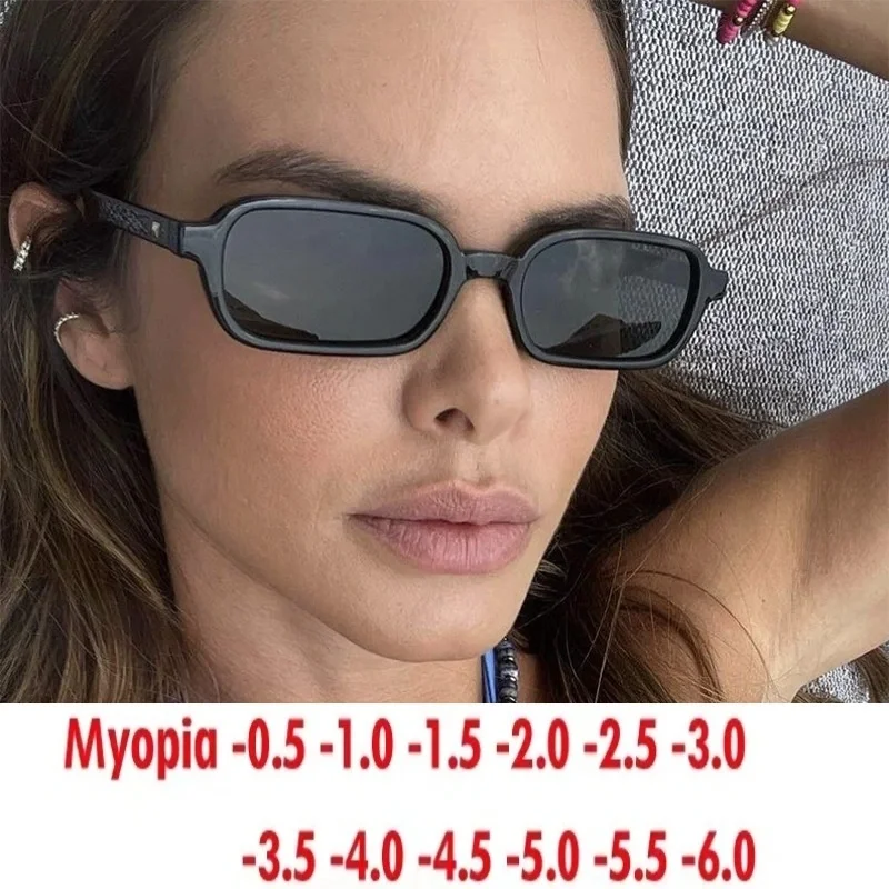 European and American Internet Hot Street Snap Personality Sunglasses Photo Concave Shape Myopia Sunglasses Customized Degree Image
