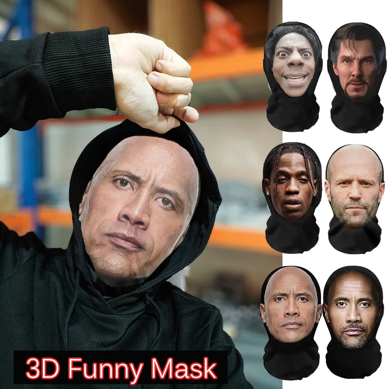 Realistische 3D-Masken Vollgesichtsmaske für Männer und Frauen Rollenspiele Cosplay Kopfschmuck Hip Hop Mode Sturmhaube Halloween-Maske