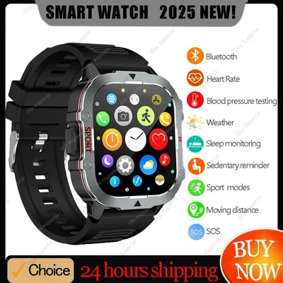 2025 neue Für Xiaomi Military Smart Uhr Männer Wasserdichte Outdoor Sport Fitness Tracker Gesundheit Monitor 2,19 "BT Anrufe Smartwatch Image
