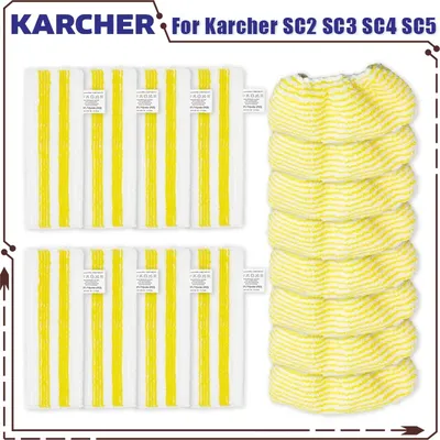 Neue Mopp Tücher Für Karcher Easyfix SC2 SC3 SC4 SC5 Handheld Staubsauger Mikrofaser Reinigung Pad Image