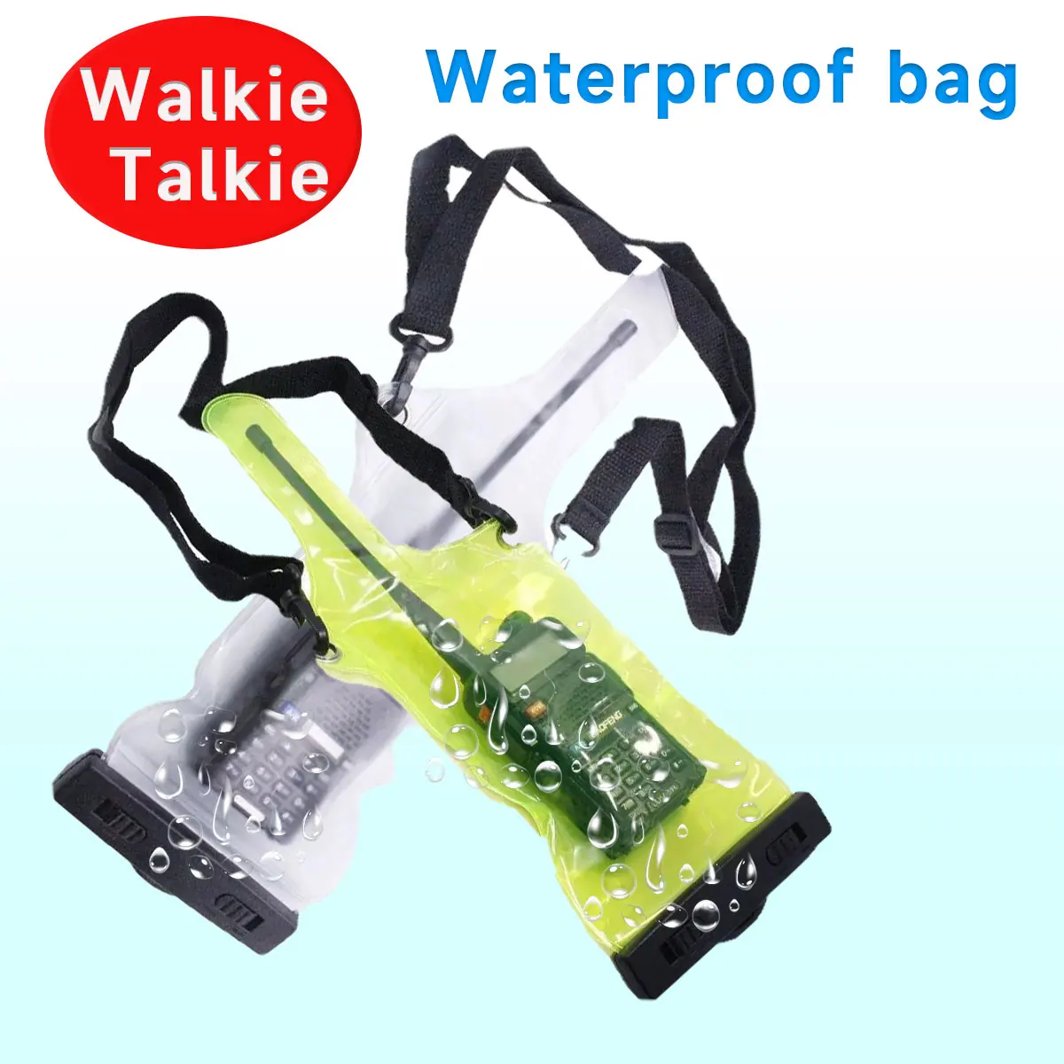 ABBREE Walkie Talkie Wasserdichte Tasche Tasche IP67 für Baofeng UV-5R BF-888S UV-13 UV-21 Quansheng Zweiwegradio Image