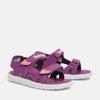 Sandale TIMBERLAND "Perkins Row 2 STRAP SANDAL", Gr. 31, lila (bright purpl), Synthetik, sportlich, Schuhe, mit Klettverschluss