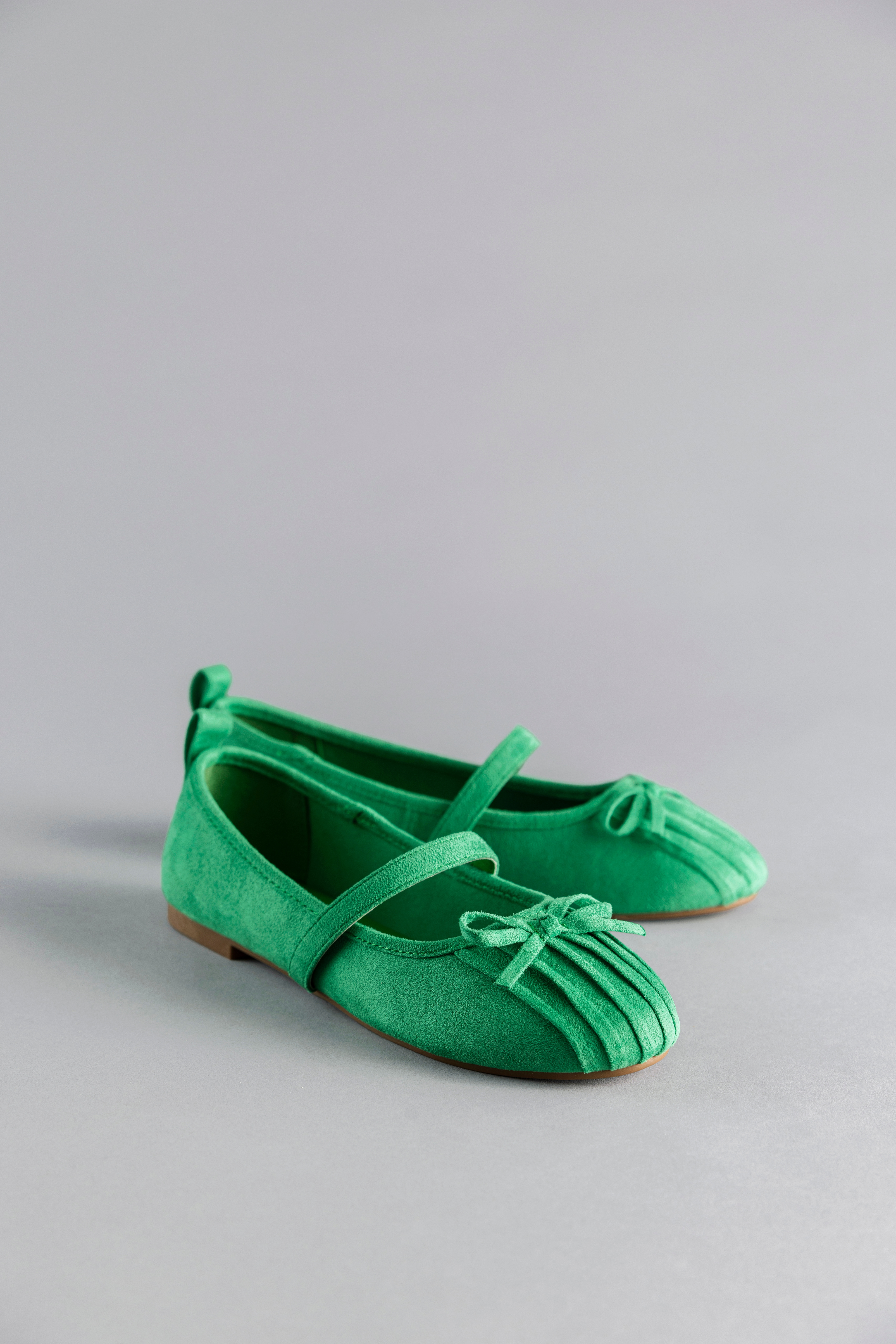 Ballerina ANISTON SHOES, Damen, Gr. 37, grün, Textil, Veloursleder, Schuhe, Riemchenballerina, Schlupfschuh, Loafer, Slipper - NEUE KOLLEKTION
