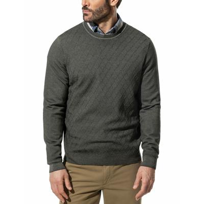 Walbusch Herren Struktur-Pullover Merino Extrafein Gruen Image