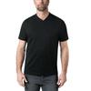 Walbusch Herren T-Shirt V-Ausschnitt Schwarz