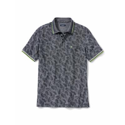 Walbusch Herren Bügelfrei-Polo Bicolor Blau gestreift Image
