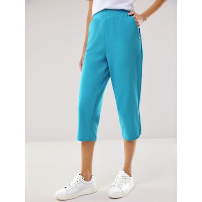 Walbusch Damen Baumwollstretch Capri-Hose Hellblau Image