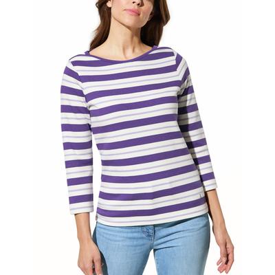 Walbusch Damen Ringelshirt Modalmix Lila gestreift Image