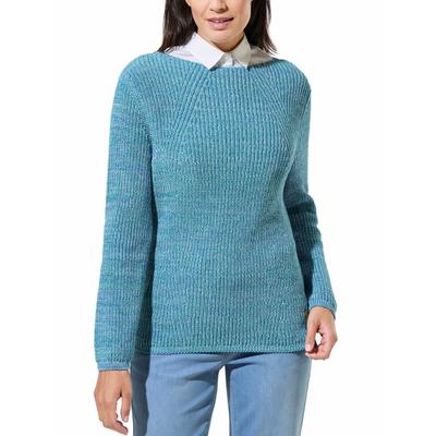 Walbusch Damen Baumwoll-Pullover Farbenspiel Hellblau mehrfarbig Image