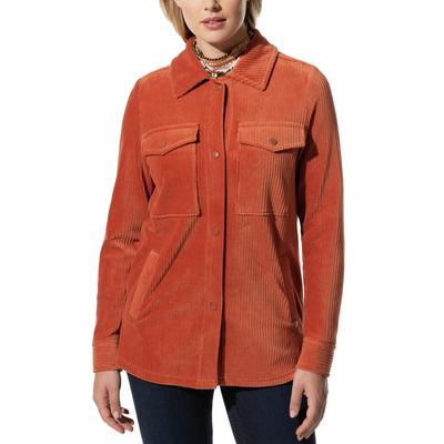 Walbusch Damen Cordjersey-Hemdjacke Orange Image