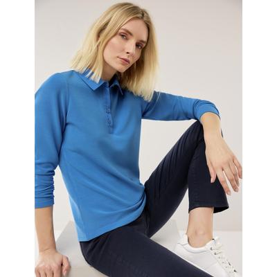 Walbusch Damen Ottoman Polo-Hemd Hellblau Image