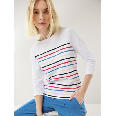 Walbusch Damen Ringelshirt-Softcotton Weiss gestreift Image