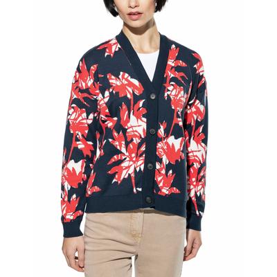 Walbusch Damen Jacquard Cardigans Weiss gemustert Image