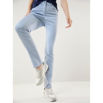 Walbusch Damen Bügelfrei Baumwollhose Hellblau Image