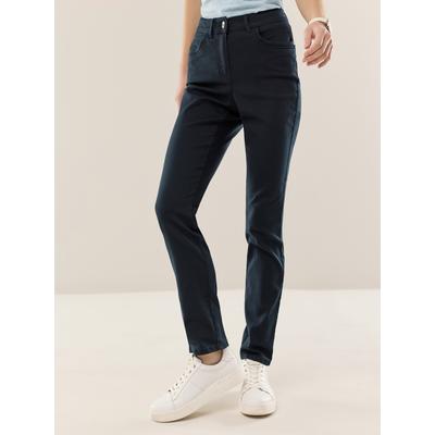 Walbusch Damen Bügelfrei Cotton Hose Blau Image