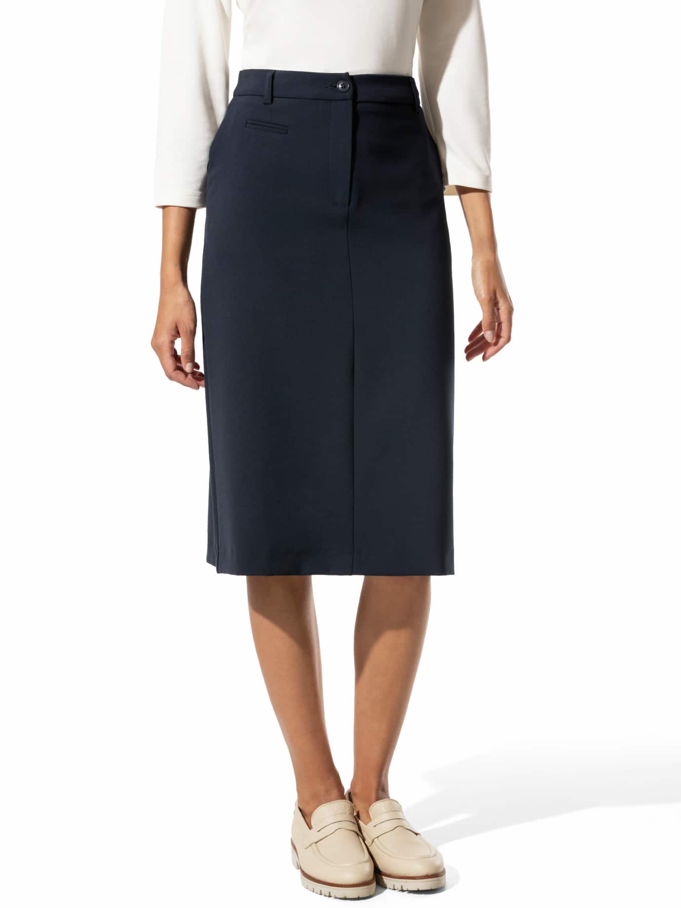 Walbusch Damen Kofferrock Blau