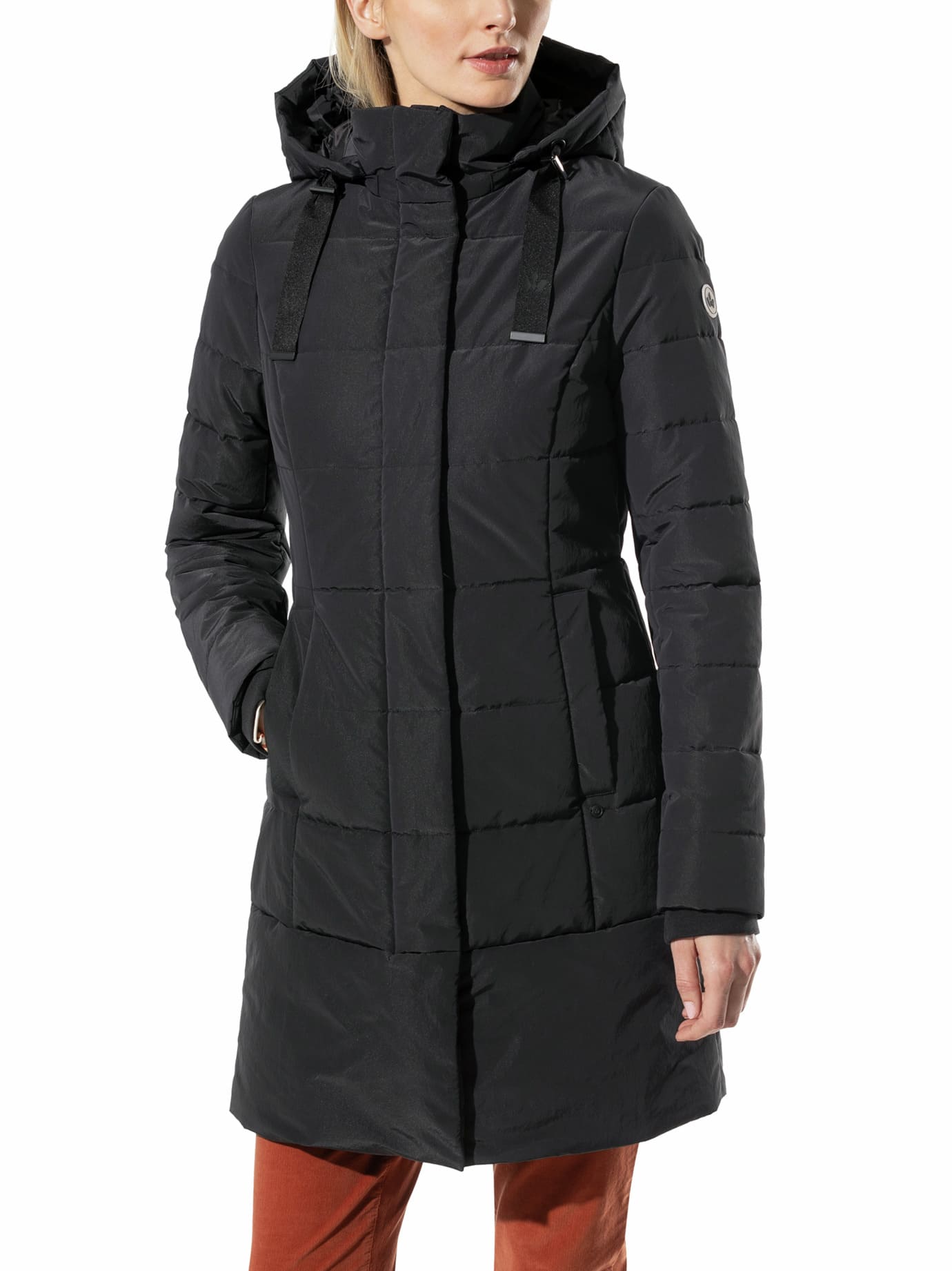 Walbusch Damen Steppmantel Thermozone Schwarz