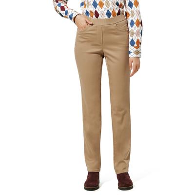 Walbusch Damen Thermo-Bügelfrei Baumwollhose Beige Image