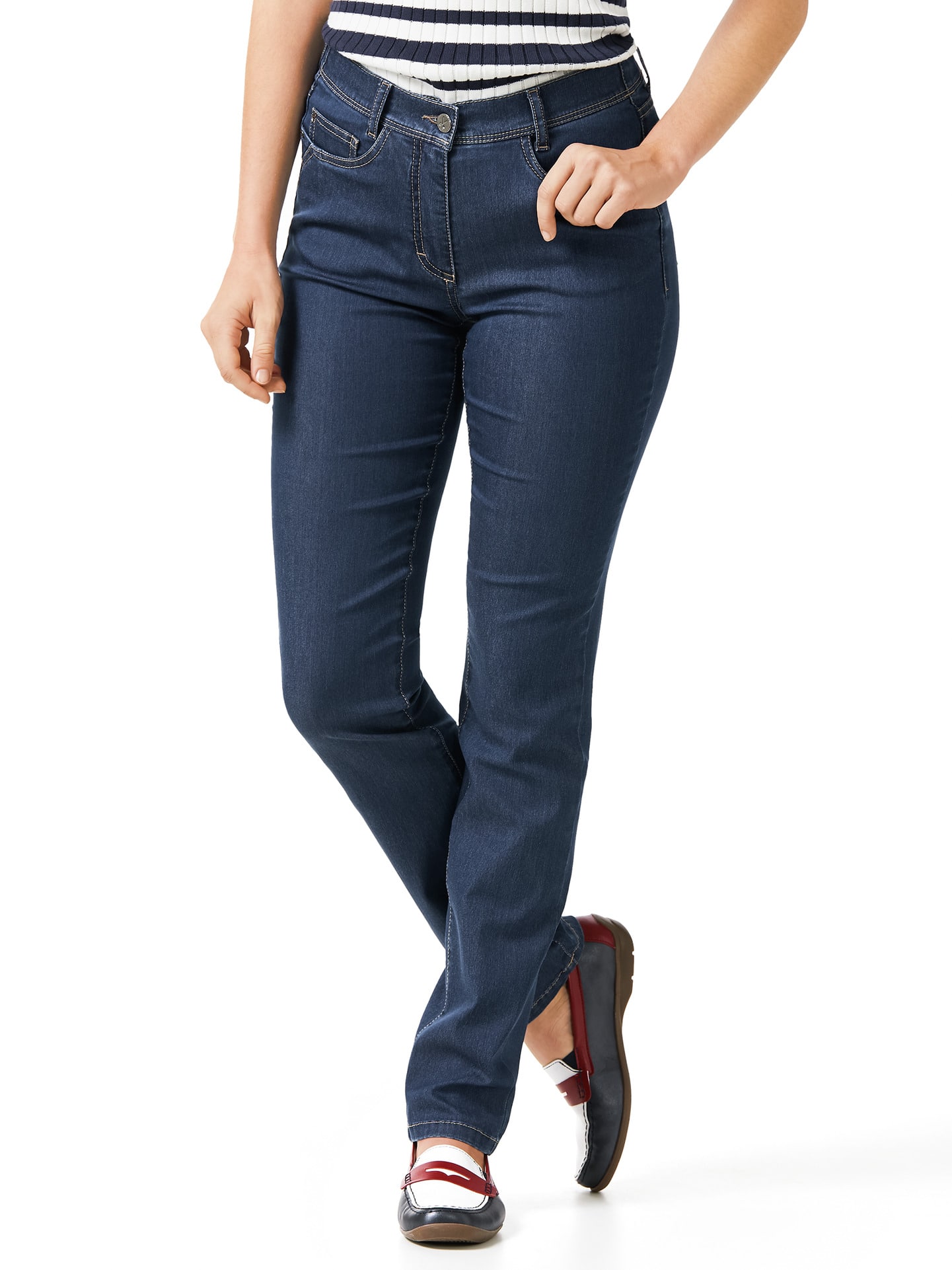 Walbusch Damen Yoga-Jeans Ultrastretch Blau