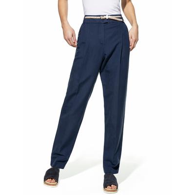 Walbusch Damen Leinenmix Chinos Blau Image