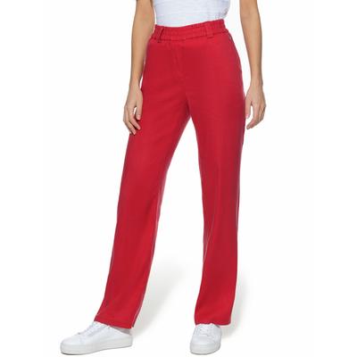Walbusch Damen Softleinenmix-Hose Marlene Rot Image