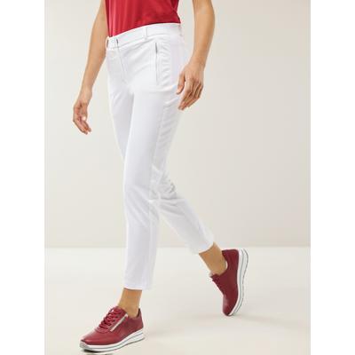 Walbusch Damen 7/8-Cityhose Baumwollmix Weiss Image
