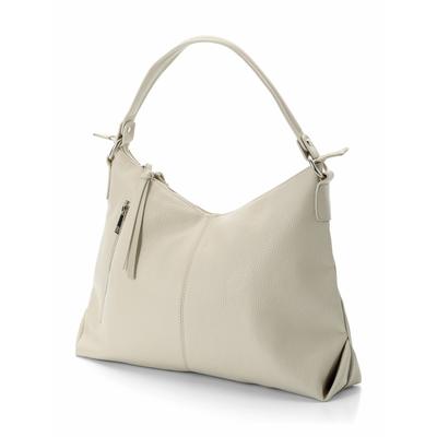 Walbusch Damen Lederbeutel-Tasche Grau noch offen: Muster Image