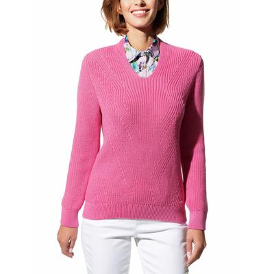 Walbusch Damen Bluseneinsatz Rose gemustert Image