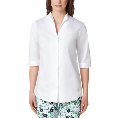 Walbusch Damen Bügelfrei-Bluse Kelchkragen Weiß Image