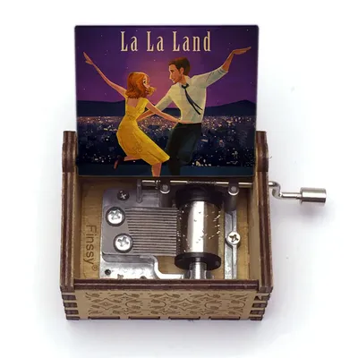 Movie Music Theme La La Land Music Box Custom Song Wooden Color Print Christmas Valentine's Day