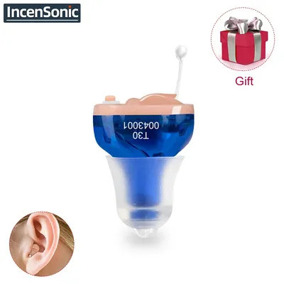 Hearing Aids Audifonos Invisible 10-Channels ITC Digital T30 Adjustable Volume Control Micro Wireless Small Sound Amplifier