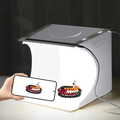 20cm Mini 2 LED Panels Folding Portable 550LM Light Photo Lighting Studio Shooting Tent Box Kit with