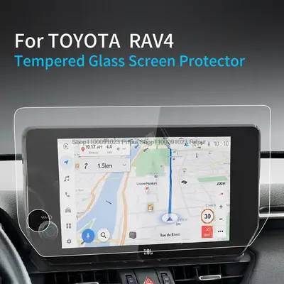 Tempered Glass Screen Protector For Toyota RAV4 50 Series 2023 10.5 inch Car infotainment GPS