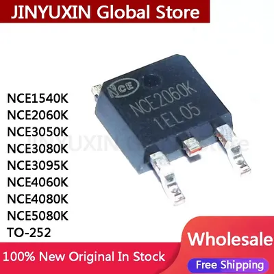 10Pcs NCE1540K NCE2060K NCE3050K NCE3080K NCE3095K NCE4060K NCE4080K NCE5080K TO-252 IC Chip