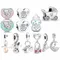 DIY Jewelry Blue Baby Bottle Shoes, Baby Carriage Charm Beads Making Fit Original 925 Sterling Silver Bracelet Necklace