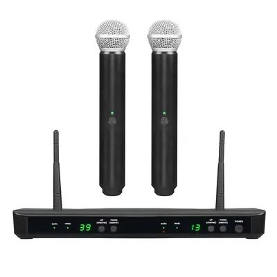 BLX288/BETA58A Dual Wireless Handheld Vocal Microphone System with Two BETA58A for Live Performance and Recording