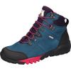 Trekkingschuh WALDLÄUFER "H-AMIATA", Damen, Gr. 3,5 (36), blau (blau kombiniert), Nubukleder, Gummi, Textil, kontrastfarbene Details, sportlich, Schuhe, Outdoorboots, Schnürboots, TEX-Membran, Bequemweite H (=sehr weit)