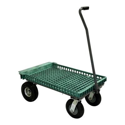 R.W. Rogers Company 22" x 37" Wagon Cart with 8" and 10" Pneumatic Wheels - 400 lb. Capacity