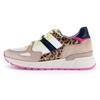 Keilsneaker GABOR "DAVOS", Damen, Gr. 39, weiß, beige kombiniert, Nappaleder, Veloursleder, kontrastfarbene Details, casual, Schuhe, Freizeitschuh, Halbschuh, Schnürschuh in Komfortweite H (=sehr weit)
