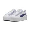 Sneaker PUMA "MAYZE MIX WNS", Gr. 39, puma weiß, blau crystal, Leder, unifarben, sportlich, Schuhe