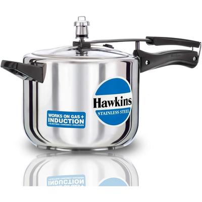 Hawkins Stainless Steel 5. 0 Litre Pressure Cooker