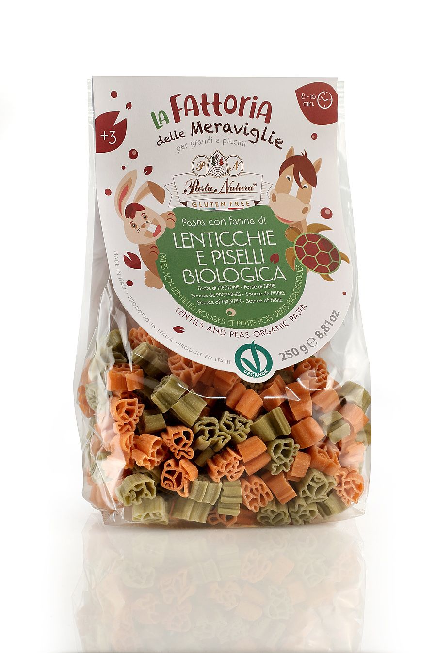 ANIMALI PASTA BB MIX LEGU/RISO - pasta Natura 250 g