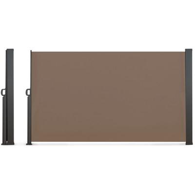 Einziehbarer Außenparavent 160 x 400 cm taupe Seitenrollo Image