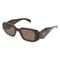 Prada PR17WS Damen-Sonnenbrille Vollrand Rechteckig Acetat-Gestell, braun