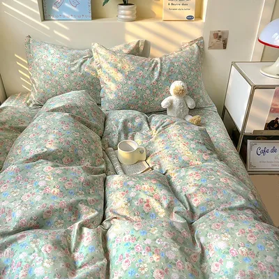 1pc Duvet Cover 100% Cotton Comforter Cover Floral Style Bedding Quilt Cover housse de couette 220x240 (Pillowcase Need Order)