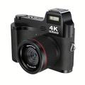 Fotocamera digitale 4K HD per principianti retrò impugnatura antiscivolo batteria al litio da 1500 mAh timer di scatto portatile materiale ABS alimentazione tramite USB/batteria allarme audio ideale per viaggi in famiglia