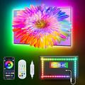 Striscia di retroilluminazione LED TV RGBIC programmabile con sincronizzazione musicale controllo Bluetooth e 2.4G striscia luminosa USB 5050 decorazione per festival interni ed esterni