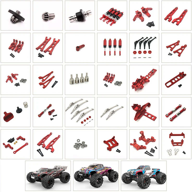 MJX 16208 16209 16210 Hyper Go Metal Upgrade Retrofit Fragile Parts 1/16 Brushless RC Car Steering Cup Swing Arm Drive Shaft Image