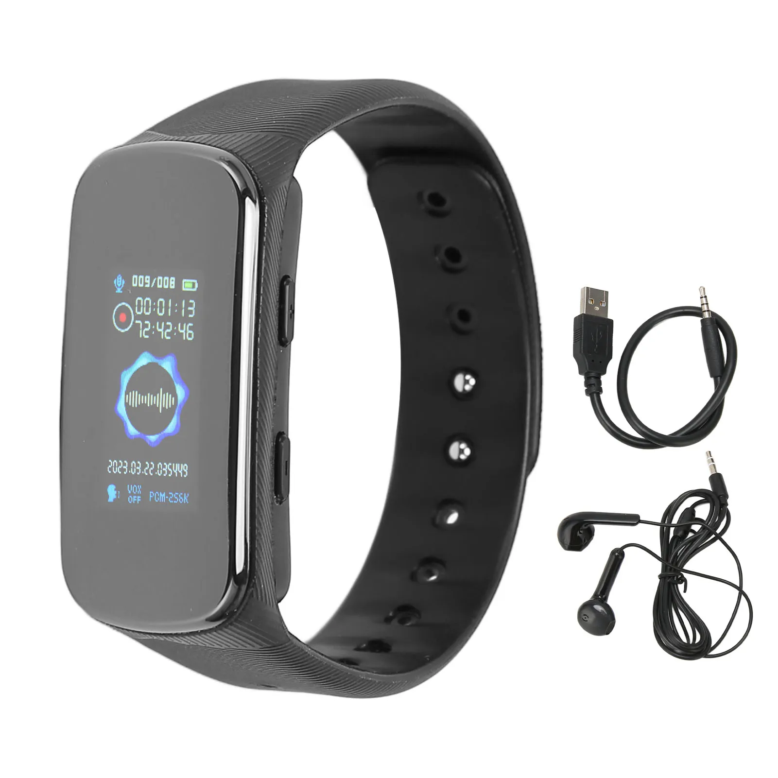 Voice Recorder Uhr Rauschunterdrückung HIFI MP3 Funktion Abnehmbares Design Sprachaktivierter Recorder für Court Voice Recorder Uhr Image