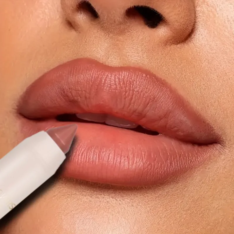 Seidiger Samt-Lippenstift, sexy rot, wasserdicht, langlebig, pralle Lippenglasur, natürlicher Umriss, feuchtigkeitsspendender Lipgloss, Make-up-Lipliner-Stift Image